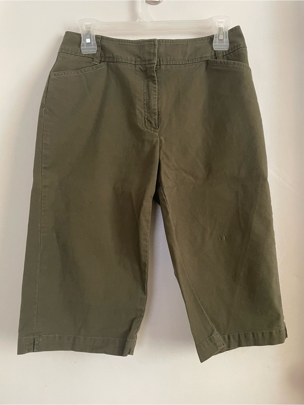 Chico's Olive Green Bermuda Shorts